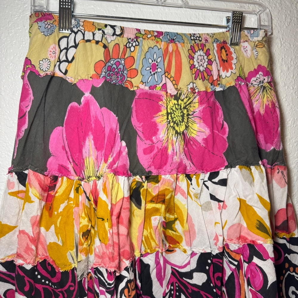 Patchwork Fairy Whimsy Boho Cottagecore Skirt Siz… - image 3